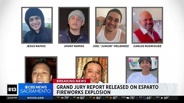 Yolo County grand jury releases report in deadly 2025 Esparto fireworks explosion