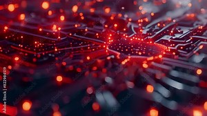 A closeup of a processor designed to replicate the neural network of the human brain demonstrating the advanced technology behind neuroinspired computing systems..