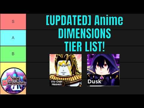 [OUTDATED] The ULTIMATE Anime Dimensions TIER LIST!