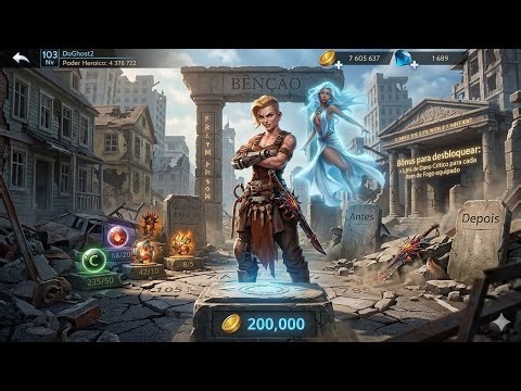 Upei Minha Espada Lendária 😱 Ficou mais FORTE? (BladeBound RPG Adventure GAME)