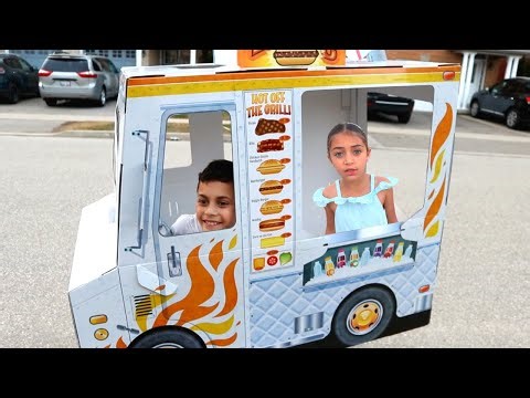 Heidi and Zidane food truck fun story for kids