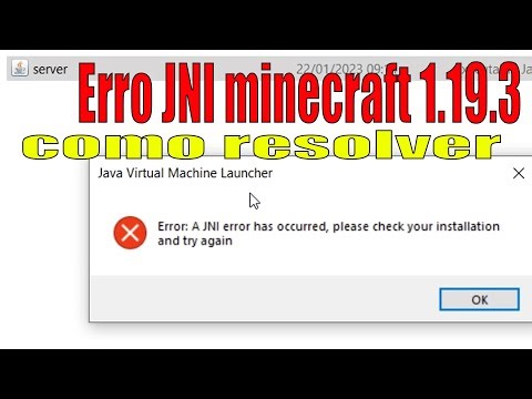 Como corrigir ERRO JNI minecraft 1.19.3 java