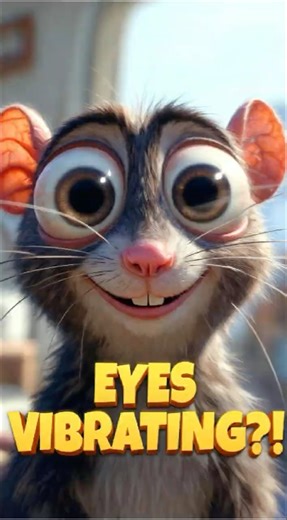 Why Fancy Rats VIBRATE Their Eyes 🐀👀 #shorts #animalfacts #fancy rat