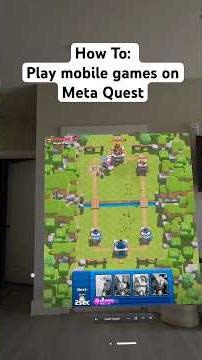 Play endless mobile games in VR!! #tutorial #metaquest3 #clashroyale #vrgaming #codmobile