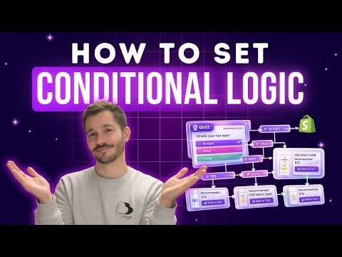 How to set ecommerce conditional logic quiz - (Brandye Tutorial)