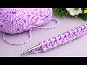 Wow! This two-needle pattern is so easy, perfect for scarves, hats, and sweaters!