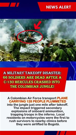 TRAGEDY IN COLOMBIA: 66 soldiers and crew lost in a horrific Amazon plane crash. 🇨🇴💔 #news