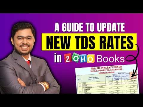 How To Update TDS in Zoho Books? Zoho Books TDS Update Step by Step