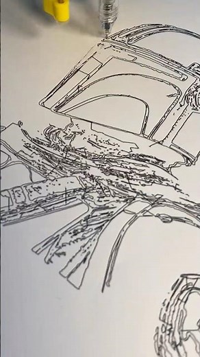 Drawing the Mandalorian Helmet – Blueprint Style! 💀✨ #starwars