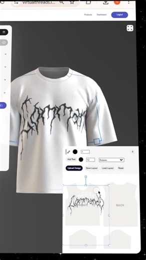 Website → virtualthreads.io on Instagram: "Want to make 3D Mockups? Read this ⬇️ 3D mockups are a revolutionary way to market your brand and increase sales 📈 You don’t need to learn complex software. 1. Go to virtualthreads.io. 2. Choose a clothing product, and upload your design. 3. Position your design anywhere on the product. 4. Change colors, and add ultra realistic animations such as walking, knitting and wind effects 5. Export as an image, video or 3D model Ready to level up your brand? G