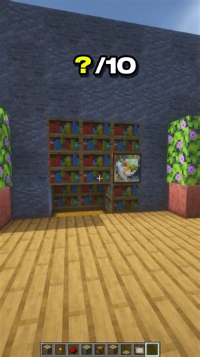 How to Make a Secret Chest in Minecraft – Hidden Storage | CupSapling #minecraft #redstone #shorts