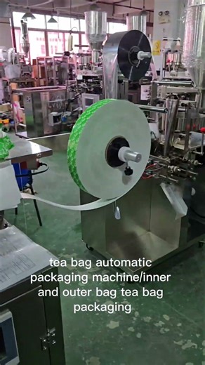 Fully automatic tea bag packaging machines, including inner and outer bag tea bag packaging machines