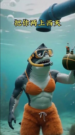 Episode 1103 | Fat Orange Cat and Tiger Battle a Shark and Get Cruelly Lost #Cat #CatStory #aicat...