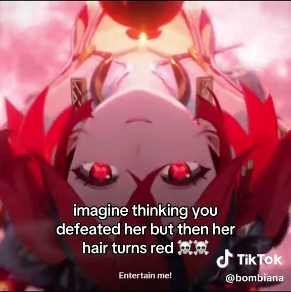 Fierce Battles and Red Hair Transformations in Genshin Impact