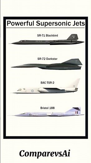 SR-71 Blackbird vs SR-72 Darkstar vs BAC TSR-2 vs Bristol 188 | Supersonic Jet Comparison!