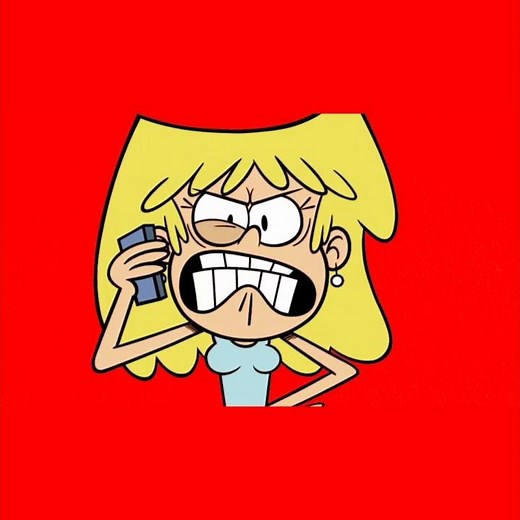Angry Lori Loud red screen