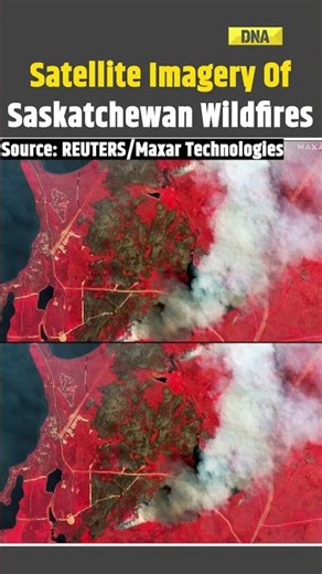 Saskatchewan Wildfires: Watch Satellite Visuals Of Massive Wildfires In Saskatchewan