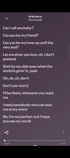 At My Worst lyrics – Pink Sweat$ “At My Worst” full lines