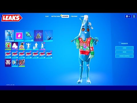 Fortnite Leaked POLAR PEELY Skin and Choice Knit Emote showcase シ