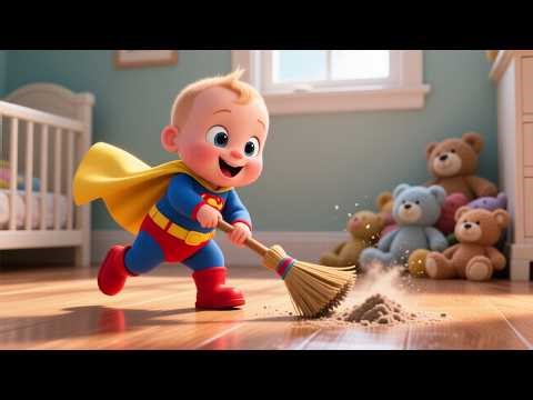 Clean Up Time Superheroes 🦸‍♂️🧹 | Fun Kids Cleanup Song | Learning Video for Toddlers