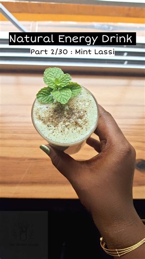 Natural Healthy Drinks at home : Part 2 - Mint Lassi #shorts #recipe