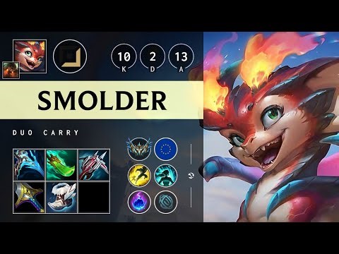 Smolder ADC vs Kog'Maw: Godlike - EUW Challenger Patch 14.24