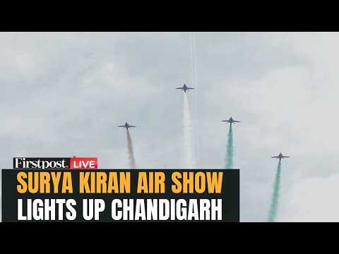 LIVE: Indian Air Force’s Surya Kiran Aerobatic Team Air Show in Chandigarh's Sukhna Lake | N18G