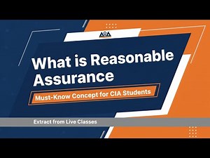 Stop Misunderstanding ‘Reasonable Assurance’ | CIA Concept Explained in detail #cia #internalauditor