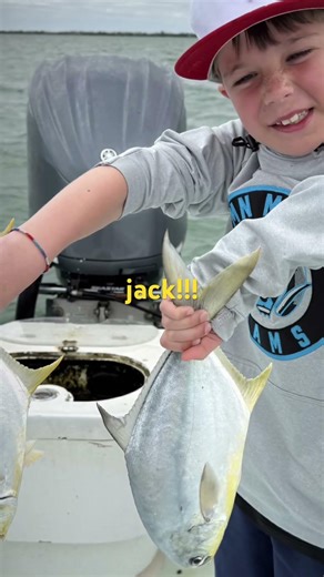 We went fishing in Boca grande and caught pompano, jack, trout, needlefish, pinfish, ladyfish!!!