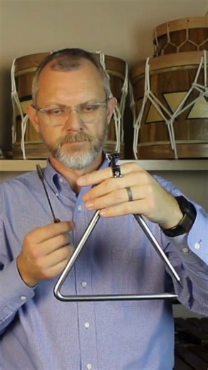 Black Swamp Percussion on Instagram: "🔺👀 BSP Educator, @ericwillie1 shares a quick triangle tip about directional playing. Playing the bar on the side of the triangle will give the instrument a pointed pitch with less overtones. Changing the direction in which you play the triangle will help create even greater clarity. Give it a try! #blackswamppercussion #percussion #triangle #musiclesson #musiceducation"
