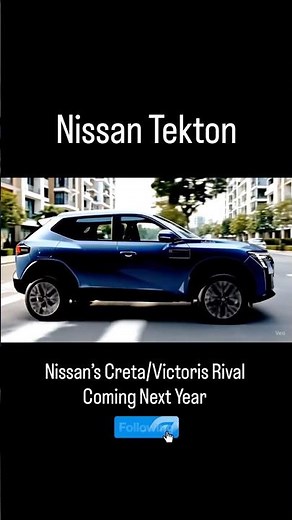 Nissan Tekton - Upcoming Creta/Seltos/Victoris Rival! 😍 #nissantekton #carblogindia