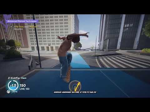 [skate.] - 2 Flip Tricks and 2 Manuals in a Sequence