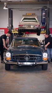 Mercedes-Benz 280SL Pagoda is Like having 3 cars in one, Elegant with the Hardtop, beautiful with the Softop and Super sporty with the top down✨we installed in every of our restored W113 an automatic antena and Bluetooth ✨Restored by Unique Cars of Palm Beach | Unique Cars of Palm Beach