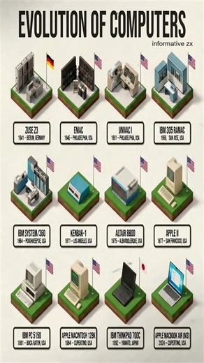 Evolution of Computer Technology | How Computers Changed the World#computer #technology #shorts