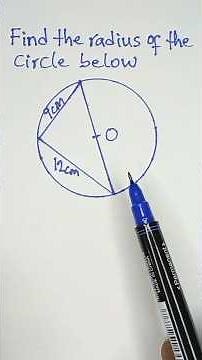 Circle Geometry: Use of Circle Theorems to Find Radius
