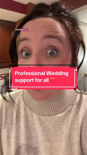 Get the professional Wedding support you deserve ❤️ ❤️ #weddingplanningtip #weddingtiktok #weddingplanner #weddingguidance #diywedding