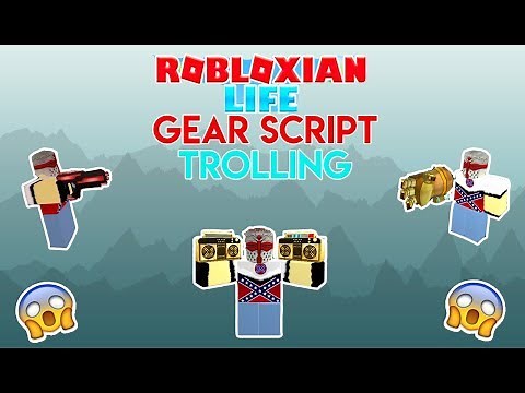 ROBLOX ROBLOXIAN LIFE EXPLOIT TROLLING:Trolling Kids With Gears(Script In The Description