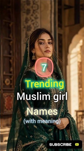 Trending Muslim girl names 2026💚#shorts #ytshorts #islam