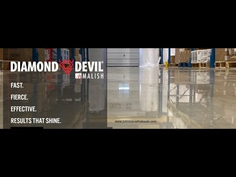 Malish Diamond Devil Concrete Polish System. From dull to High Gloss. #malish #diamondevil