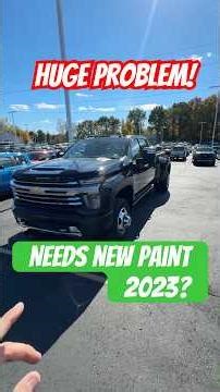 Chevrolet Silverado 3500HD big paint problem and massive frame rust
