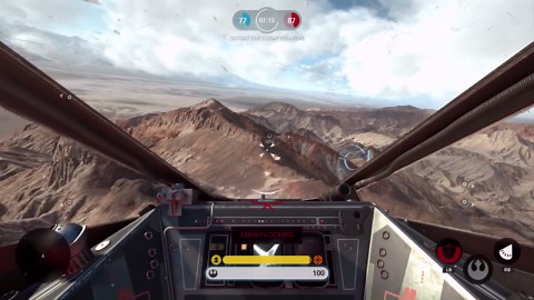 Star Wars Battlefront Gameplay - Millennium Falcon VS Slave 1! - Fighter Squadron