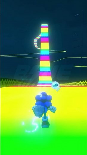 N64 Rainbow Road in Sonic Frontiers