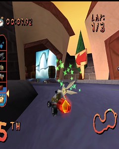 Looney tunes racing playstation 1 wile e coyote gameplay | RiceBear Gaming
