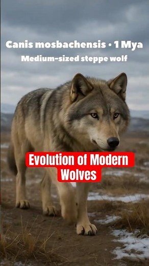 Evolution of modern wolves! In 60 seconds! 🐕