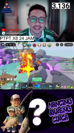 KU KIRA COSMIC TERNYATA GHOST SHARK! #fishitroblox #roblox