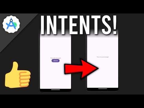 Switching Pages in Android Studio | (Intents)