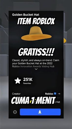 ITEM ROBLOX GRATIS Cuma 1 MENIT?! 😳🔥 (No Robux) #roblox