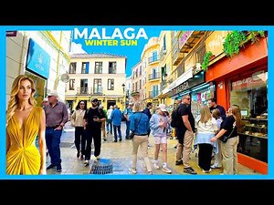 Malaga City, Spain | Winter Sun 4K Walking Tour – Costa del Sol (February 2026)