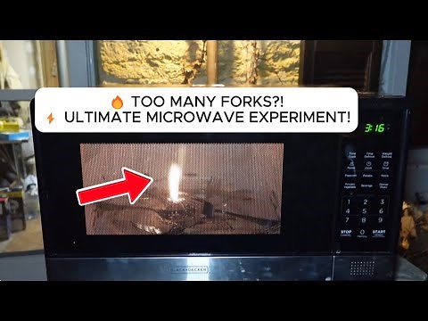 I Microwaved WAY Too Many Forks… INSANE Sparks!