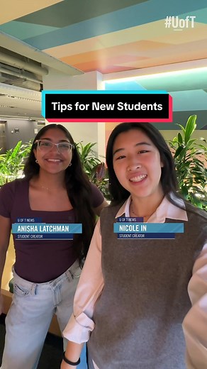 New or returning to #UofT? Anisha and Nicole have tips for students starting the school year. Share your own tips in the comments below! #UofTBackToSchool #UTogether
